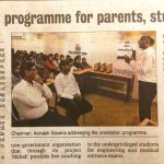 Orientation programme for parents, students held