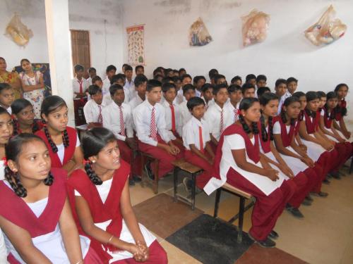 Students attending Class 