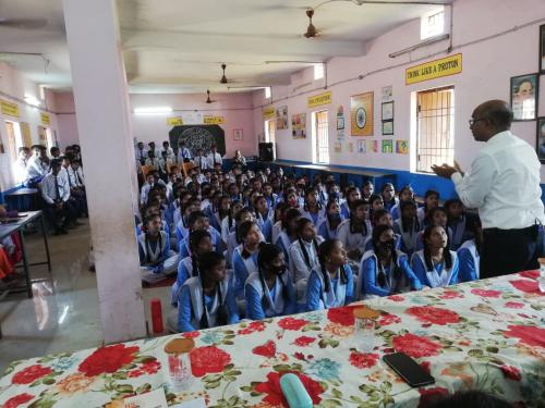 Motivational seminar in Swami Atmanand school, Chhawani