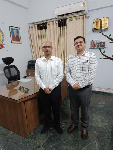 Mr.Avnish Sir with School Incharge Jaideep Sir of Police public School,Raipur