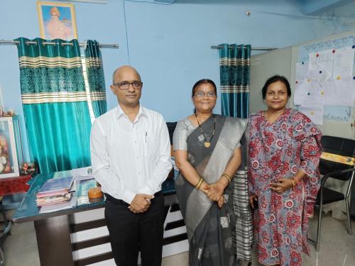 Avnish Sir with Principal Nilima Gajpal,Dharora