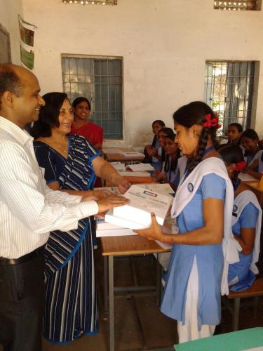 Book Distribution by HSI in Govt. Girls School,supela,Bhilai.